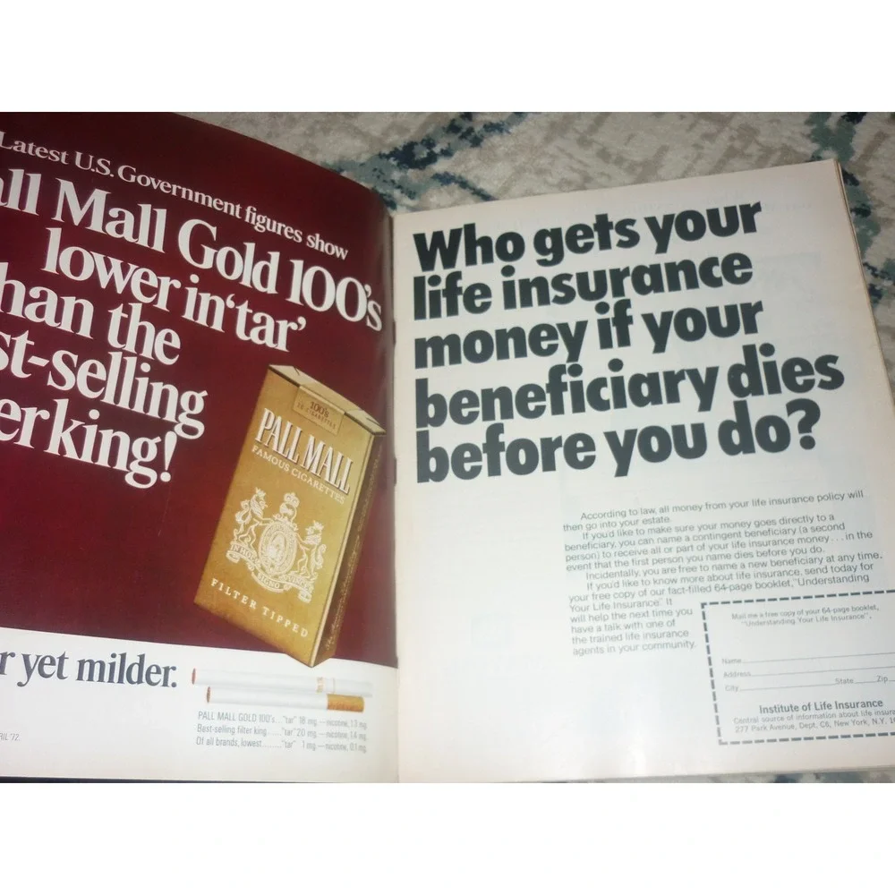 Vintage LIFE Magazine August 18 1972 Mark Spitz‎ Munich Olympics Preview Ads